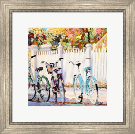Framed Bikes I Print