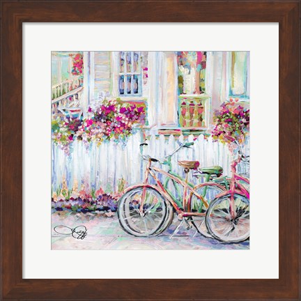 Framed Bikes Without Hydrant Print