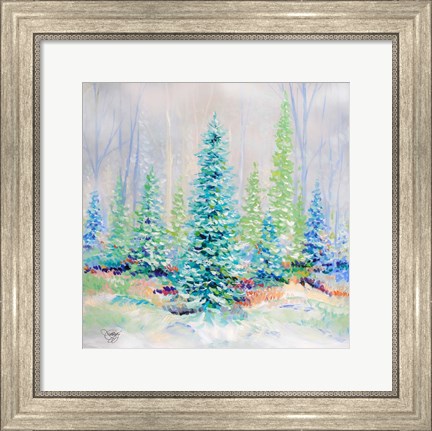 Framed Winter Trees Print