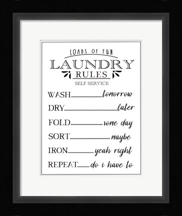 Framed Loads of Fun Print