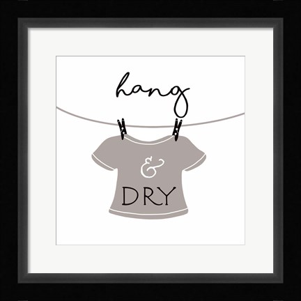 Framed Hang and Dry Print