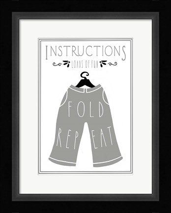 Framed Laundry Pants Print