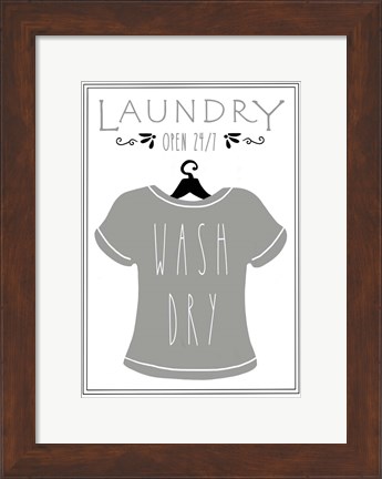 Framed Laundry Shirt Print