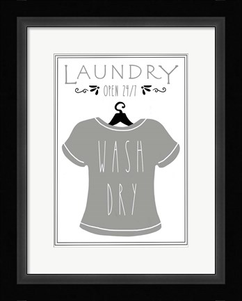 Framed Laundry Shirt Print