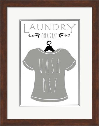 Framed Laundry Shirt Print