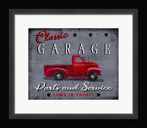 Framed Classic Garage Print