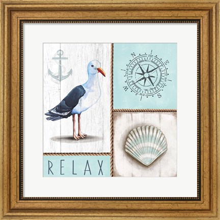 Framed Nautical Relax Print
