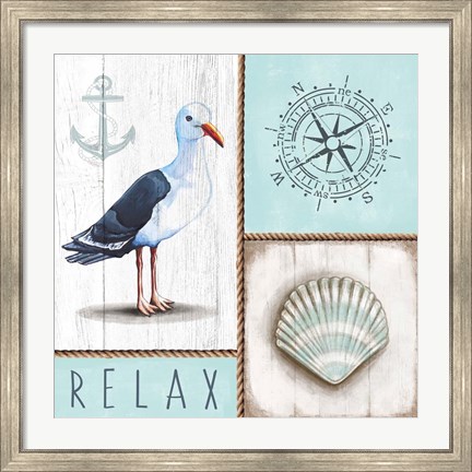 Framed Nautical Relax Print