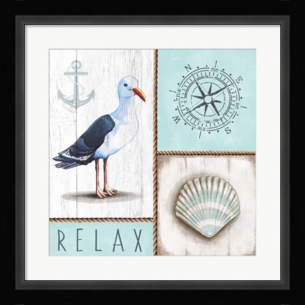 Framed Nautical Relax Print
