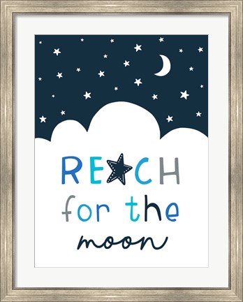 Framed Reach for the Moon Print