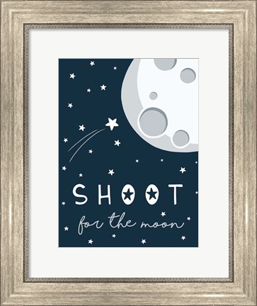 Framed Shoot for the Moon Print