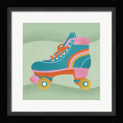 Framed Roller Skate Print