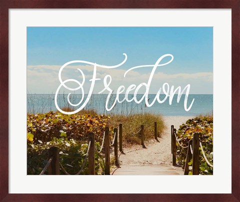 Framed Freedom Beach Print