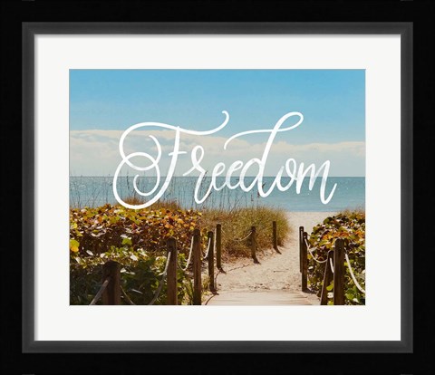 Framed Freedom Beach Print