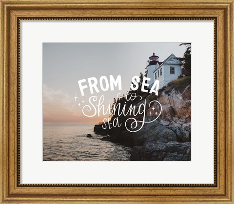Framed Sea to Shining Sea Print