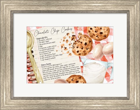 Framed Cookie Recipe Print