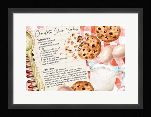 Framed Cookie Recipe Print