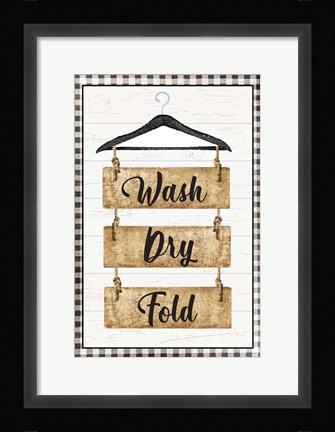 Framed Wash Dry Fold Print