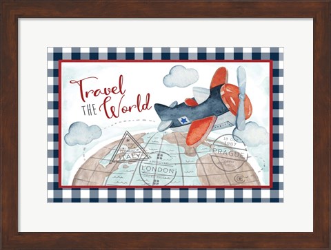Framed Travel the World Print