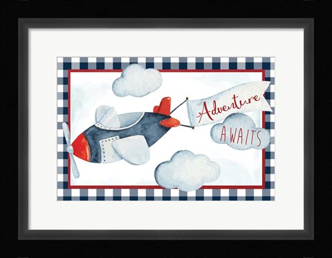 Framed Adventure Awaits Print