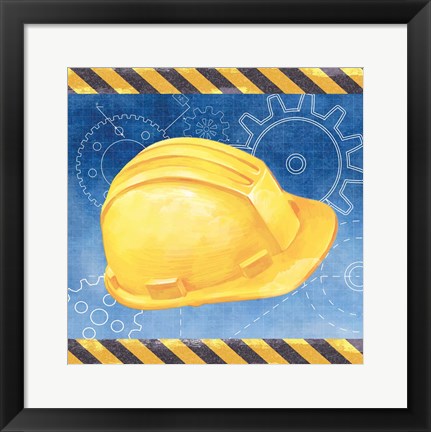 Framed Hard Hat Print