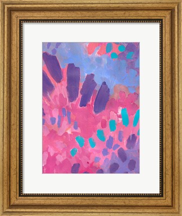Framed Pink Background Print