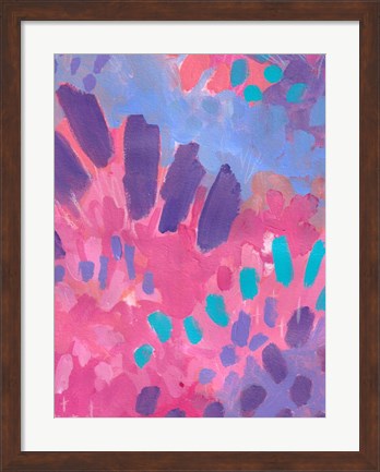 Framed Pink Background Print