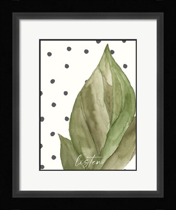 Framed Listen Print