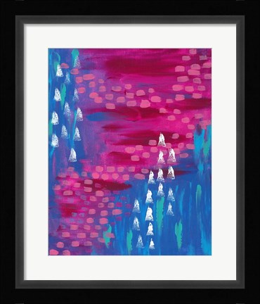 Framed Painted Canvas I Print