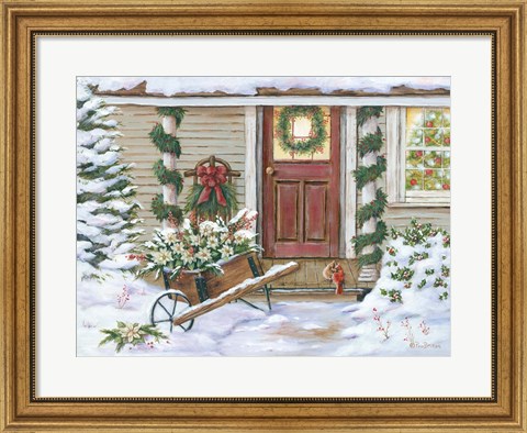 Framed Holiday Porch Print