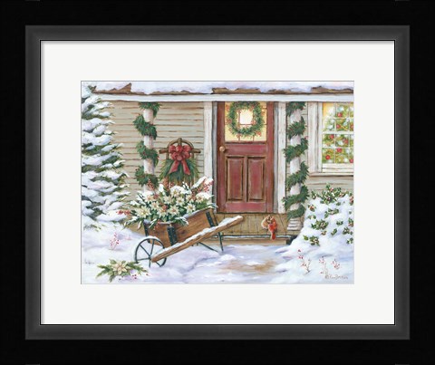 Framed Holiday Porch Print