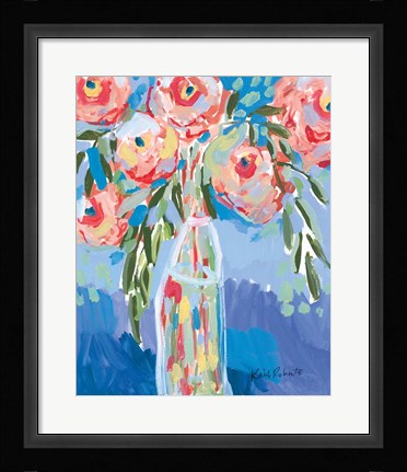 Framed Watermelon Blooms Print