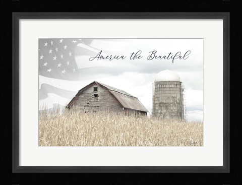 Framed America the Beautiful Print