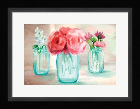 Framed Floral Trio Print