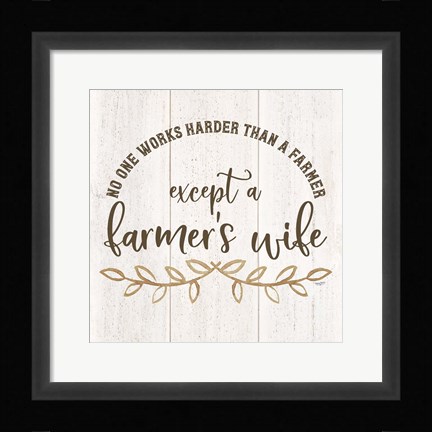 Framed Farm Life VI-Farmer's Wife Print