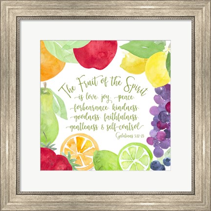 Framed Fruit of the Spirit I-Fruit Print