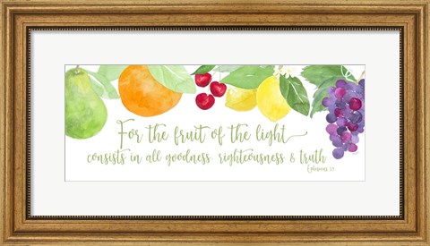 Framed Fruit of the Spirit panel I-Fruit Print
