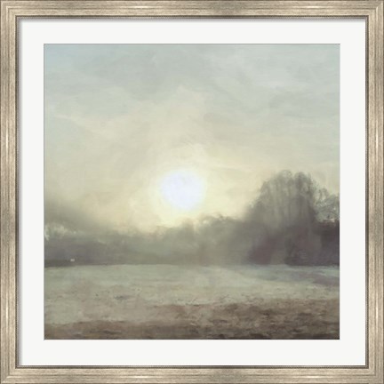 Framed Sun through Mist Print