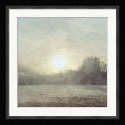 Framed Sun through Mist Print