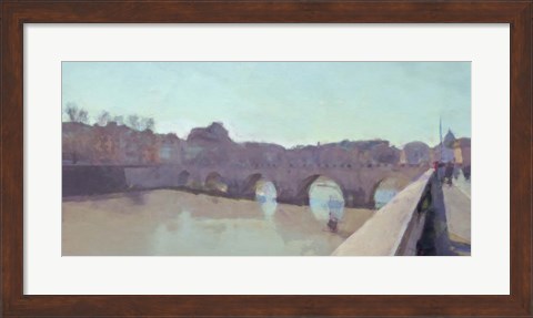 Framed Ponte Sant&#39; Angelo Print