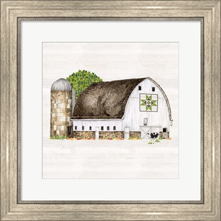 Framed Spring &amp; Summer Barn Quilt IV Print