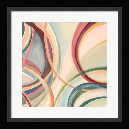 Framed Overlapping Rings II Print