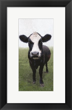 Framed Funky Cow I Print