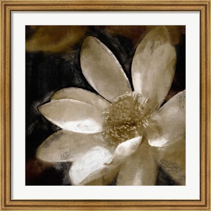Framed Bronze Lily Print
