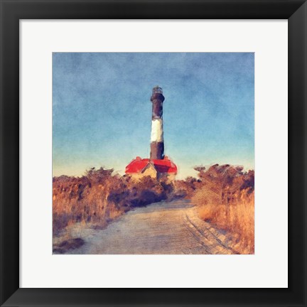 Framed Fire Island Light Print