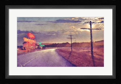 Framed Last Motel Print