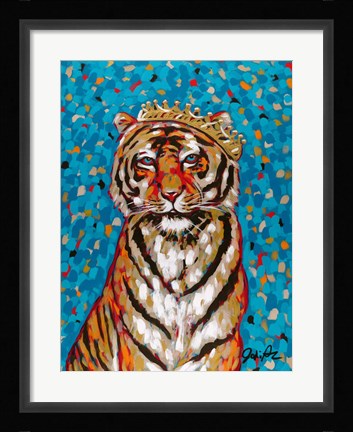 Framed Queen Tiger Print