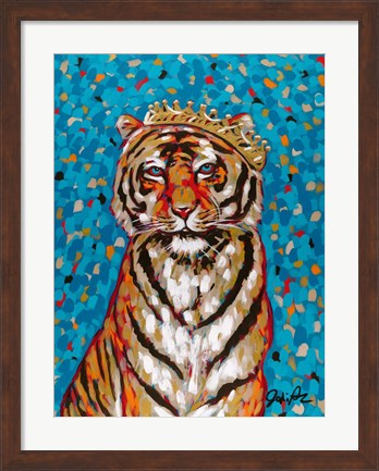 Framed Queen Tiger Print