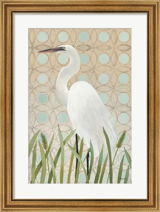 Framed Free as a Bird Egret Print