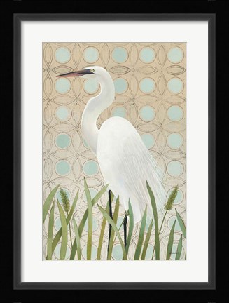 Framed Free as a Bird Egret Print